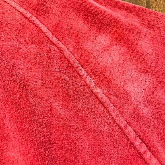 VTG State O Maine Red Terry Cloth Bathrobe 100% Cotton Heavyweight One Size - Picture 5 of 16